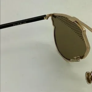 Elegant Gold and Black Dior So Real S Women\'s Sunglasses Dior // DiorSoReal Sunglasses – VSP Consignment main image 3